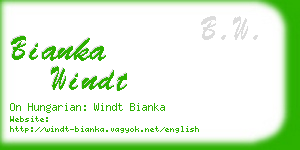 bianka windt business card